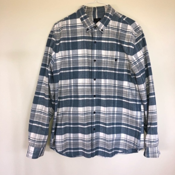 J. Crew Other - Men J Crew Flannel Plaid Button Down Shirt XL